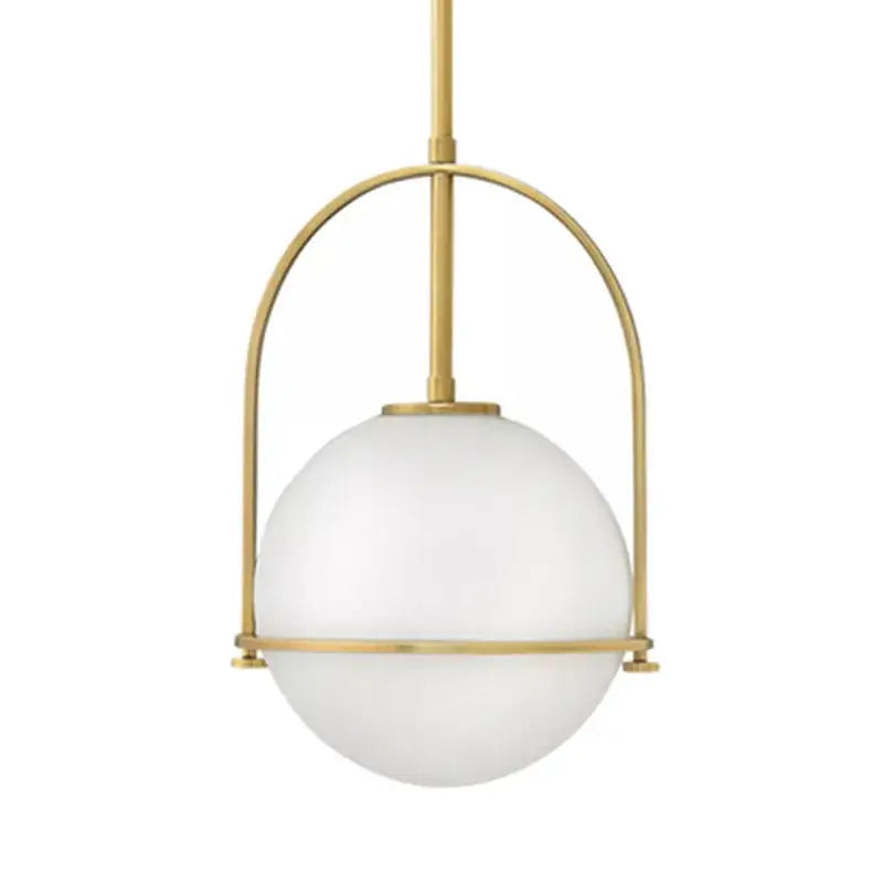 Gold Arched Glass Pendant