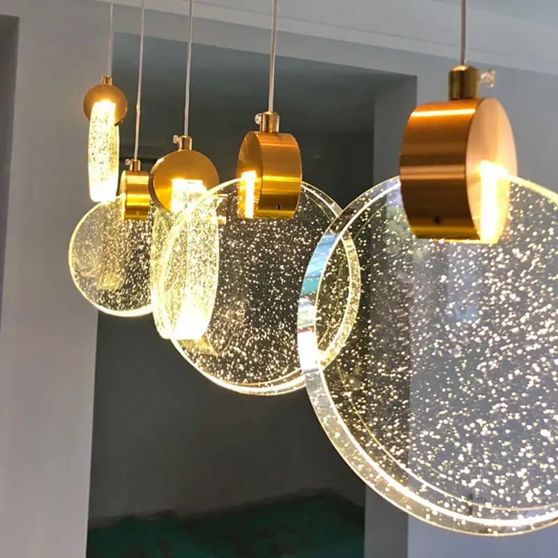 Gold Crystal Chandelier Light 18-Head Trichromatic