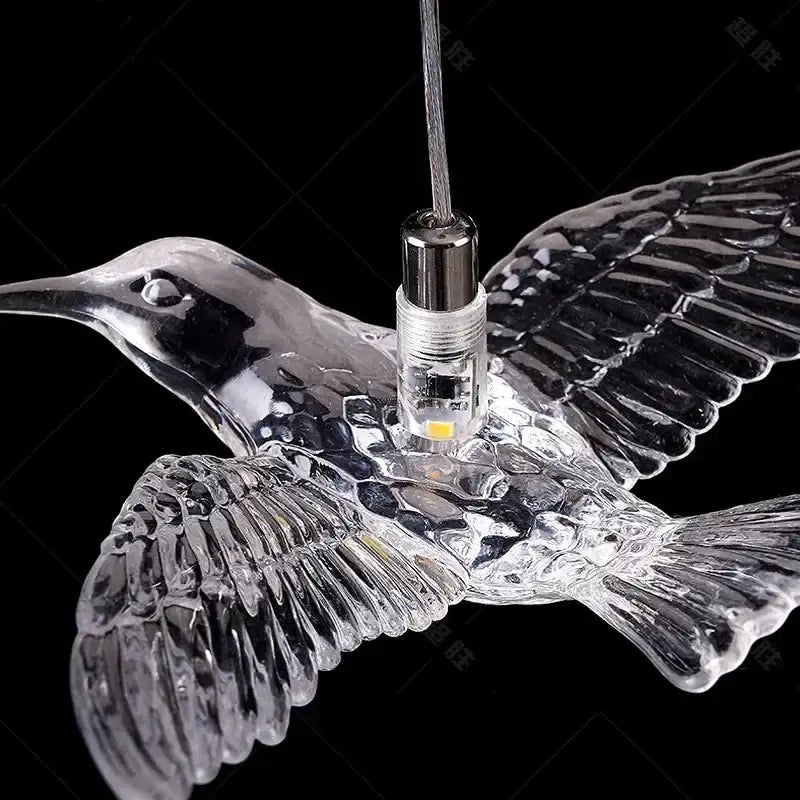 Gold Bird LED Chandelier