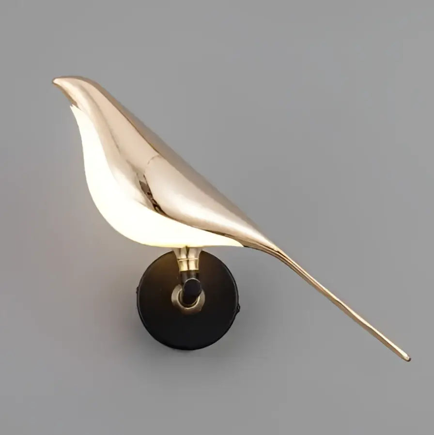 Gold Bird Wall Lamp