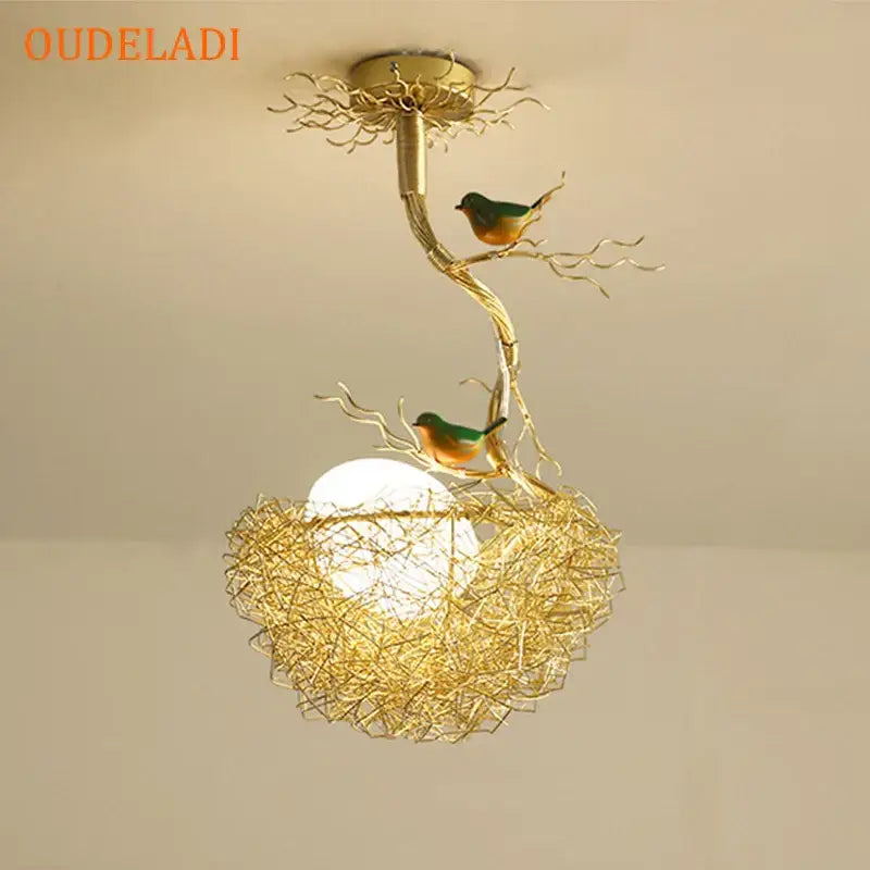 Gold Glass Pendant Light Ambient Dining Glow