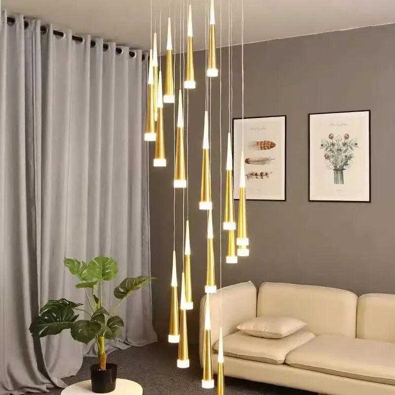 Black Acrylic LED Chandelier