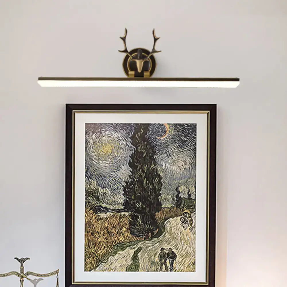Gold Antler Vanity Sconce