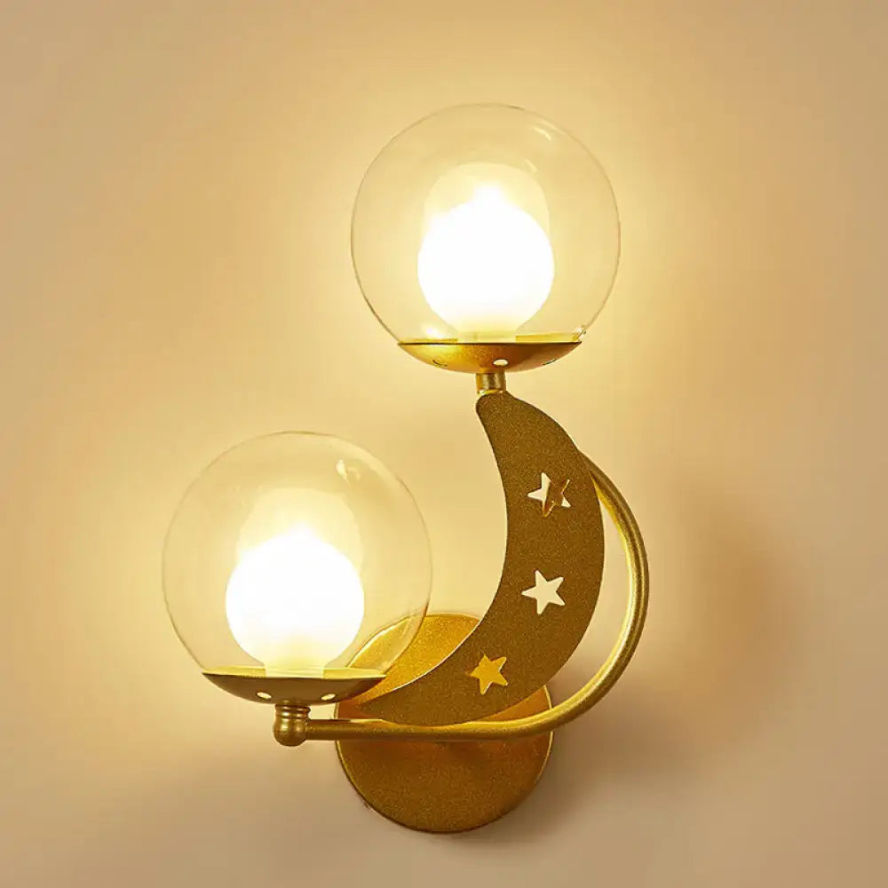 Gold Ball Wall Sconce