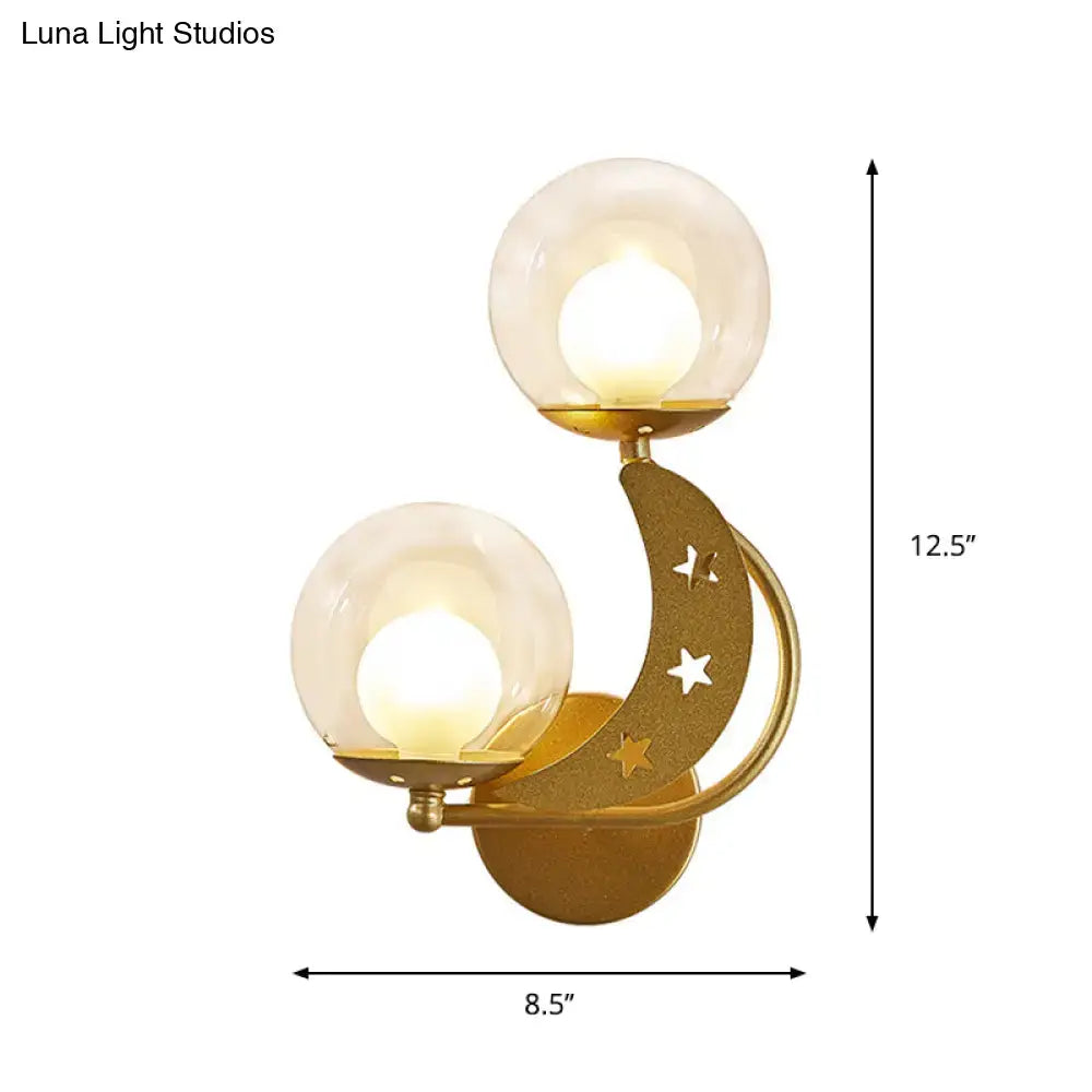 Gold Ball Wall Sconce