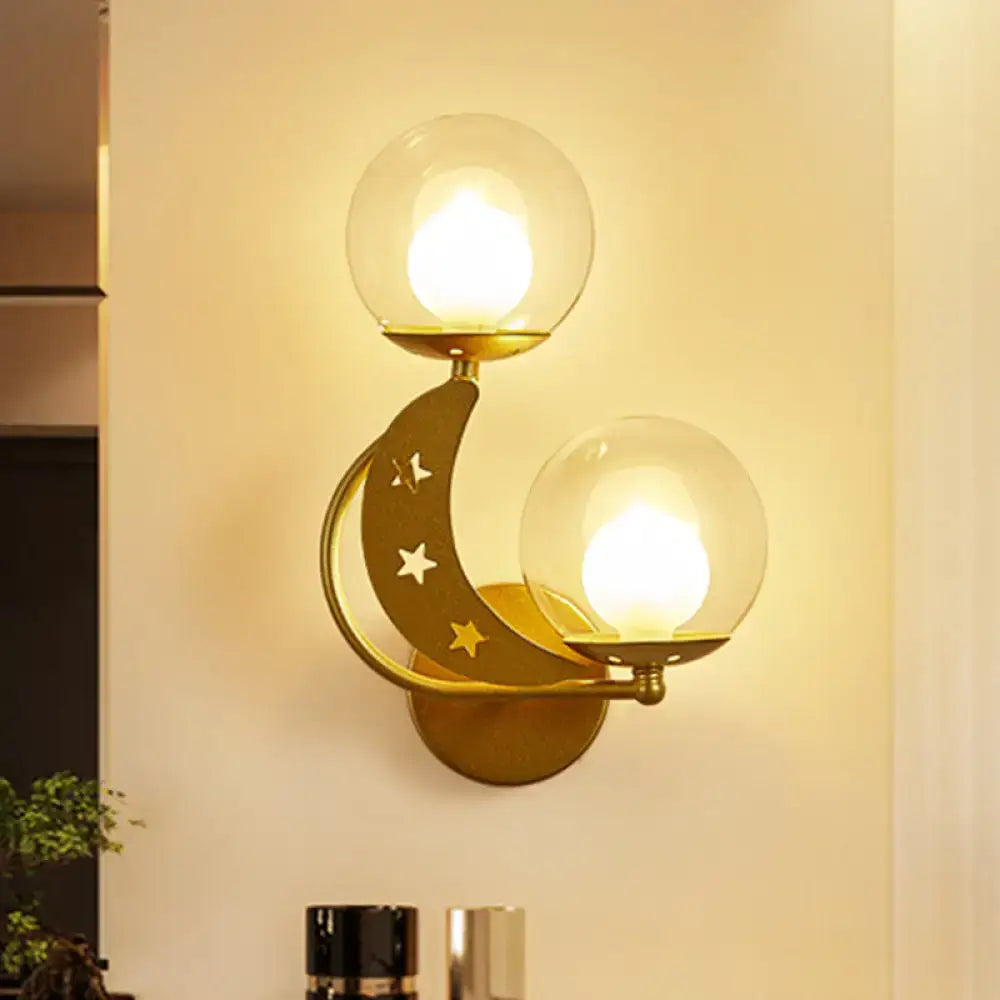 Gold Ball Wall Sconce