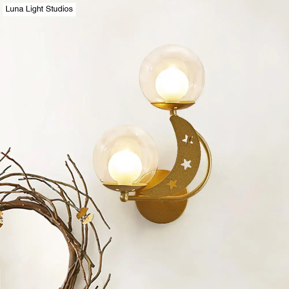 Gold Ball Wall Sconce