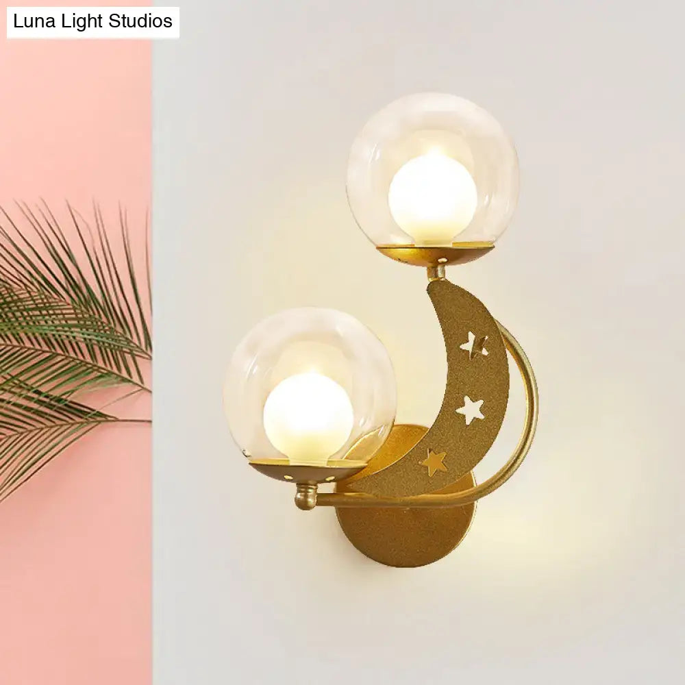 Gold Ball Wall Sconce