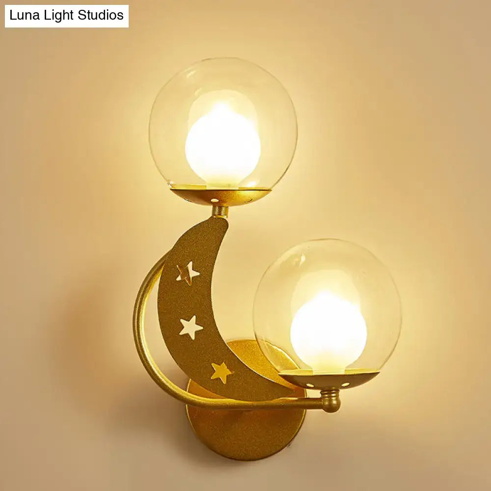Gold Ball Wall Sconce