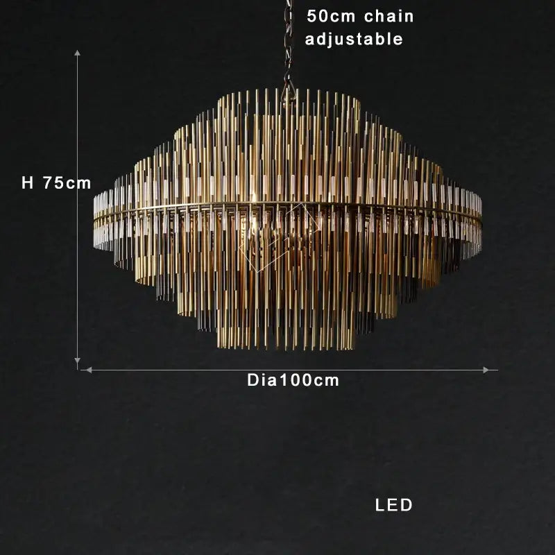 Gold Brass Pendant Light
