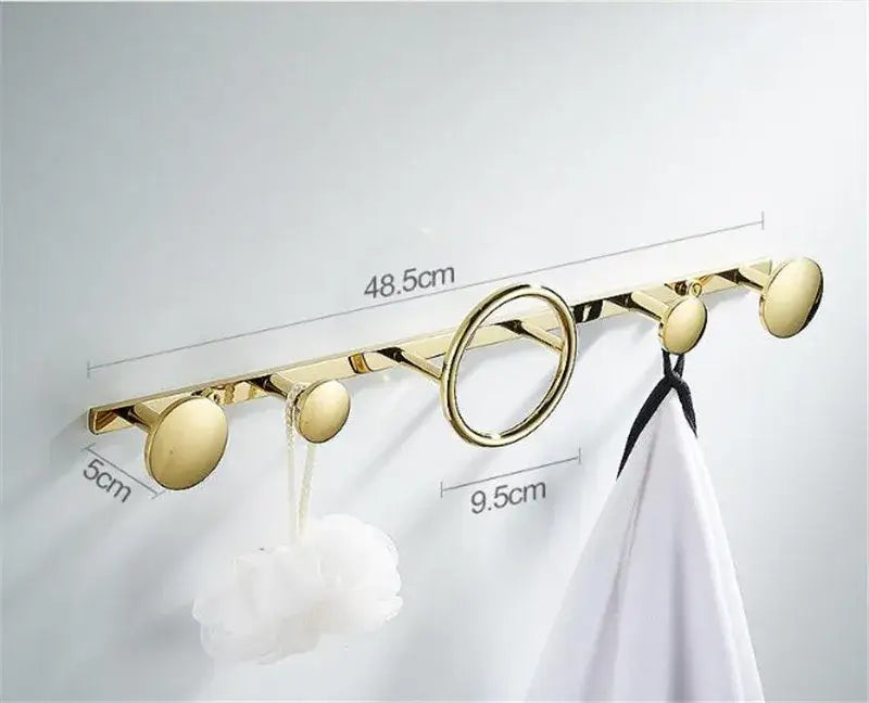 Brass Towel Hook Set