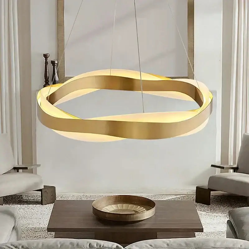 Black Circle Acrylic Pendant Light Dia95cm