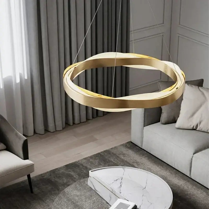Black Circle Acrylic Pendant Light Dia95cm