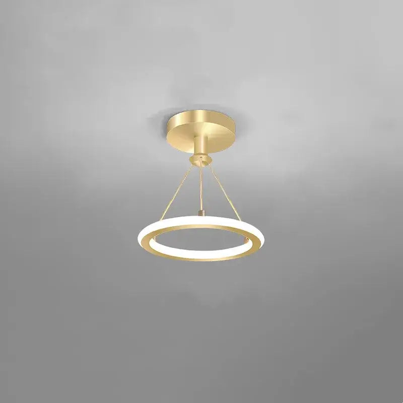 Gold Black Ring Pendant
