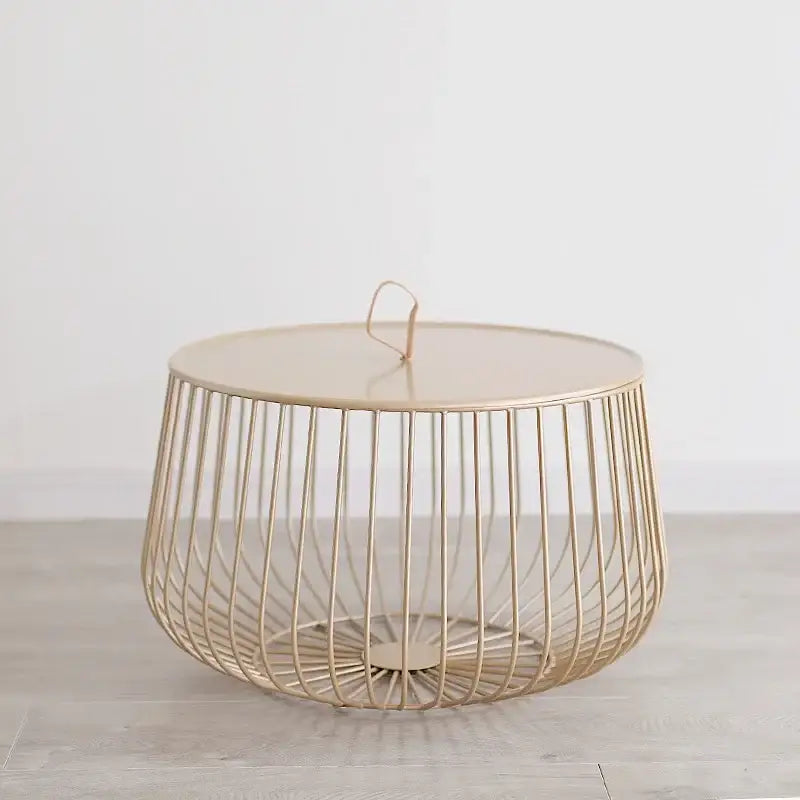 Gold Black Wireframe Table
