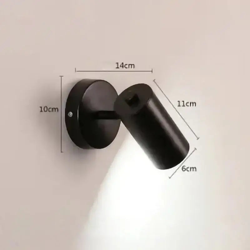 Gold Cylindrical Wall Lamp