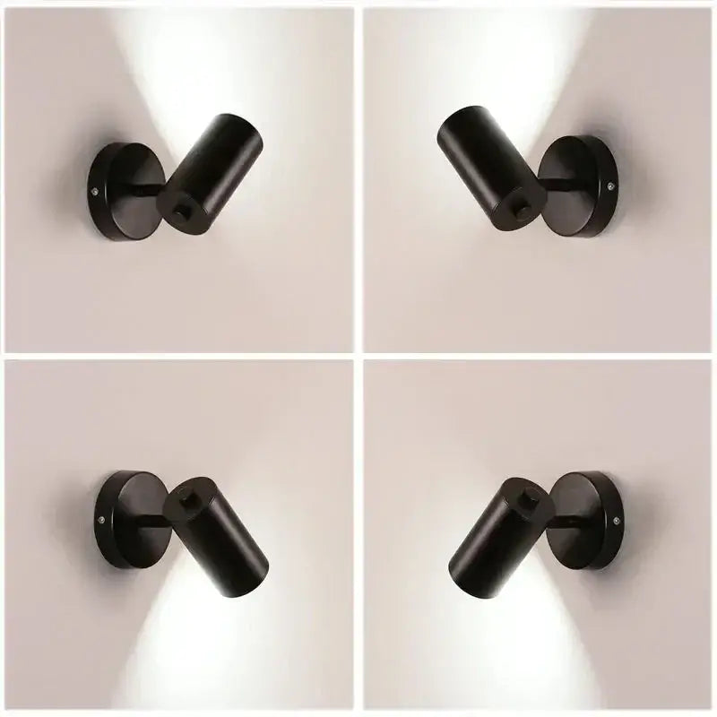 Gold Cylindrical Wall Lamp