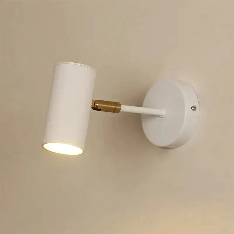 Gold Cylindrical Wall Lamp