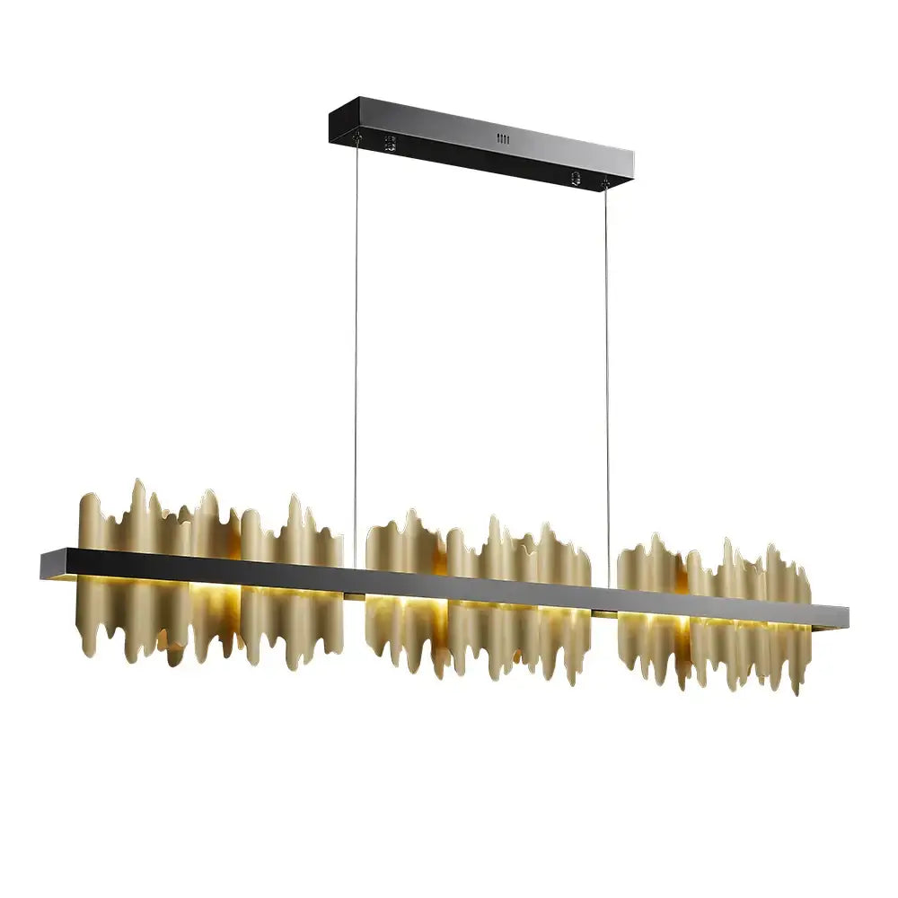 Gold Black Iceberg Chandelier for Dining Table