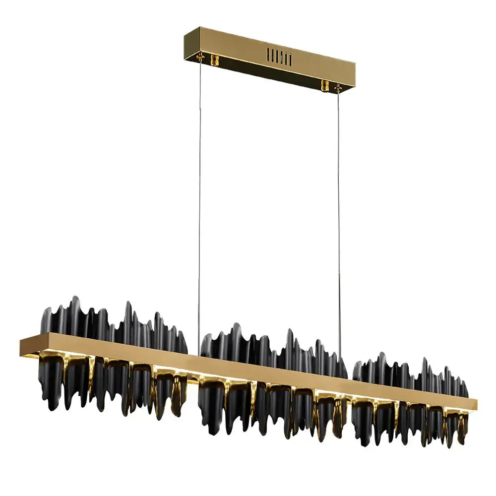 Gold Black Iceberg Chandelier for Dining Table