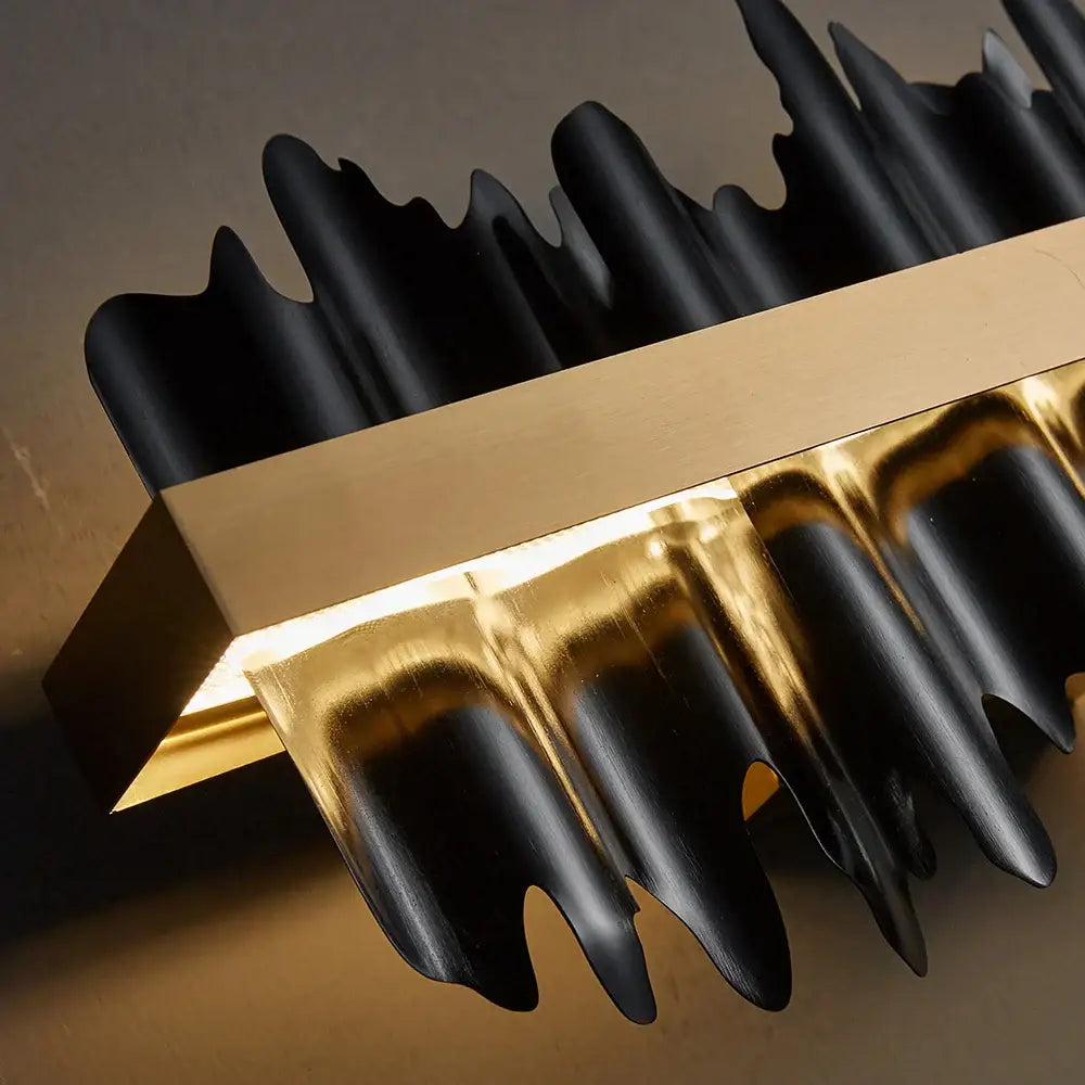 Gold Black Iceberg Chandelier for Dining Table