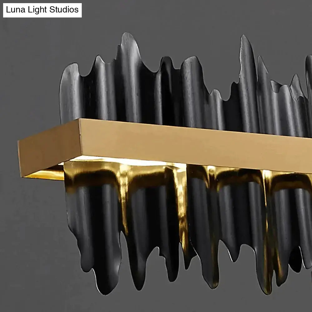 Gold Black Iceberg Chandelier