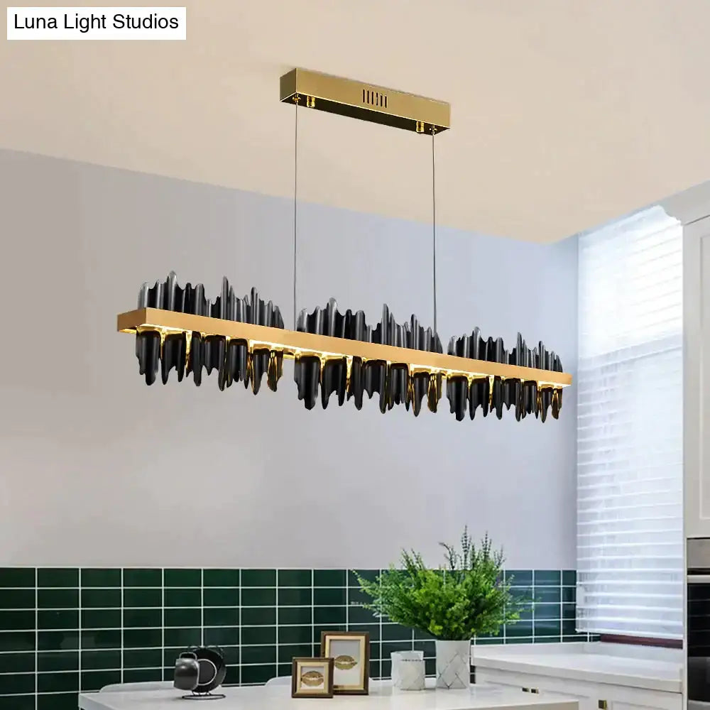 Gold Black Iceberg Chandelier