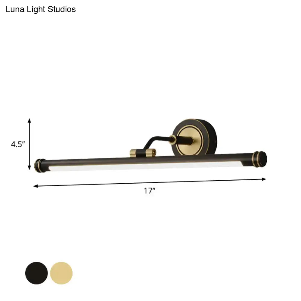 Gold Black Vanity Wall Sconce