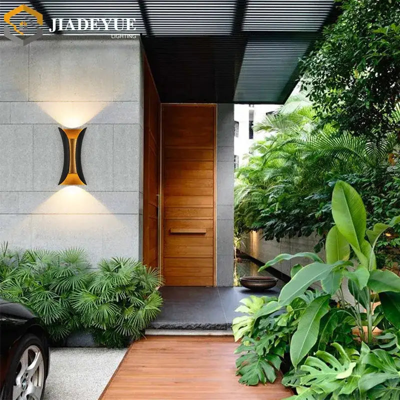 Gold Black LED Sconce