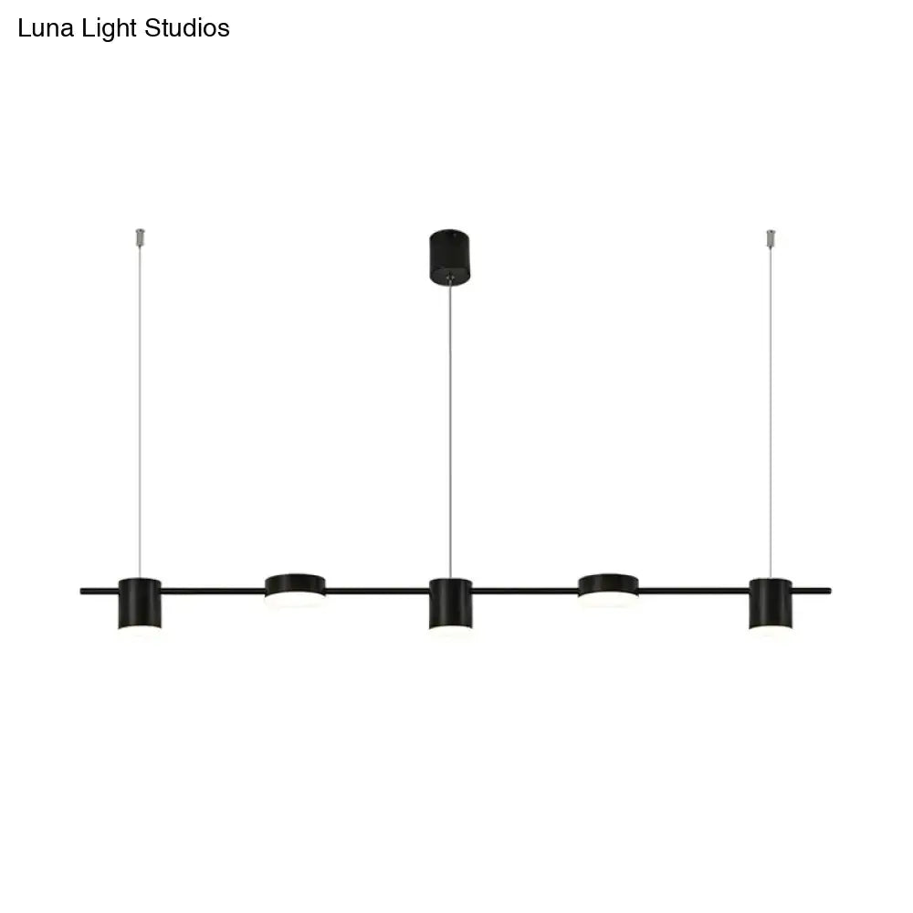 Gold Linear Dining Chandelier