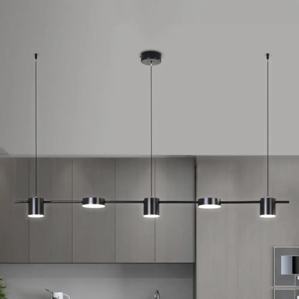 Gold Linear Dining Chandelier