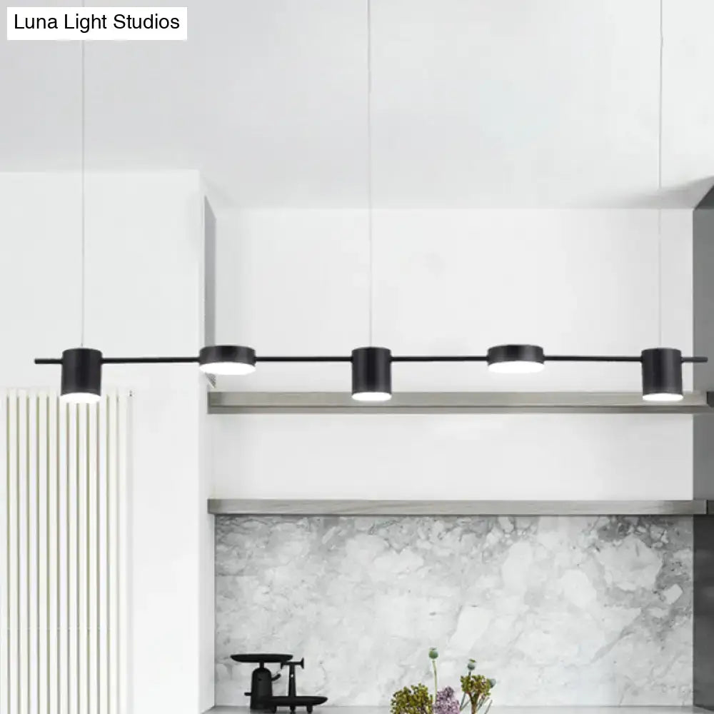Gold Linear Dining Chandelier