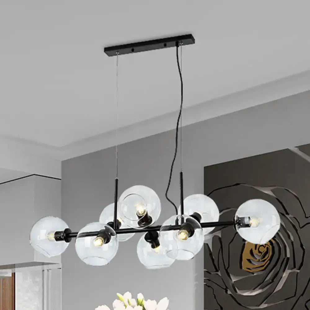 Smoky Glass Island Chandelier