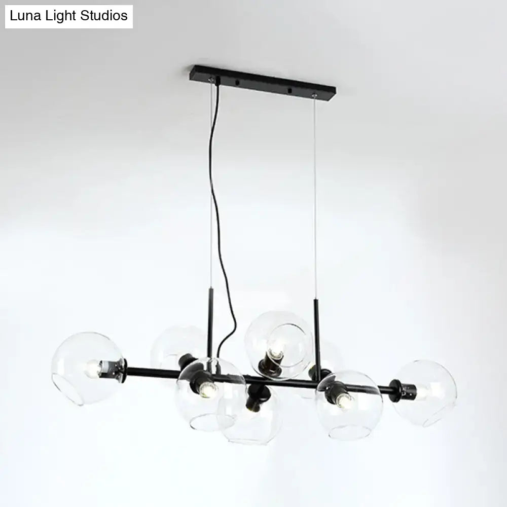Smoky Glass Island Chandelier