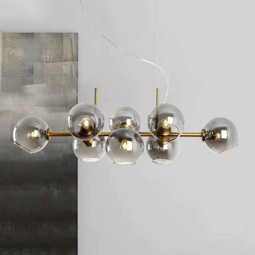 Smoky Glass Island Chandelier