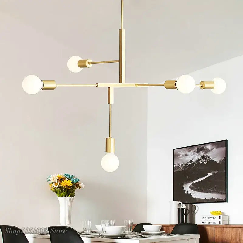 Gold Black Dining Pendant