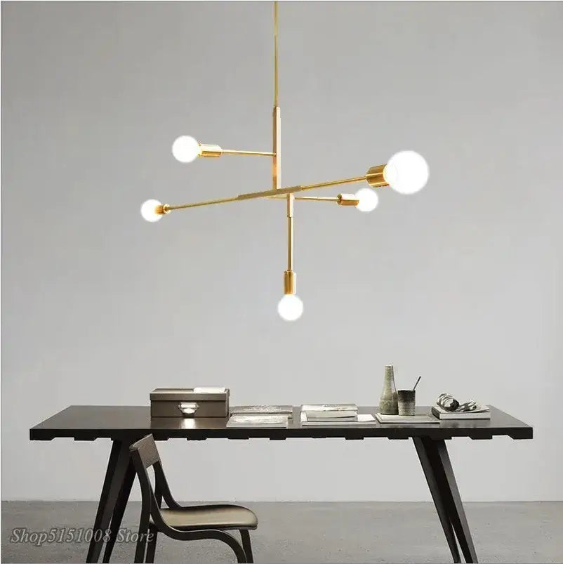 Gold Black Dining Pendant