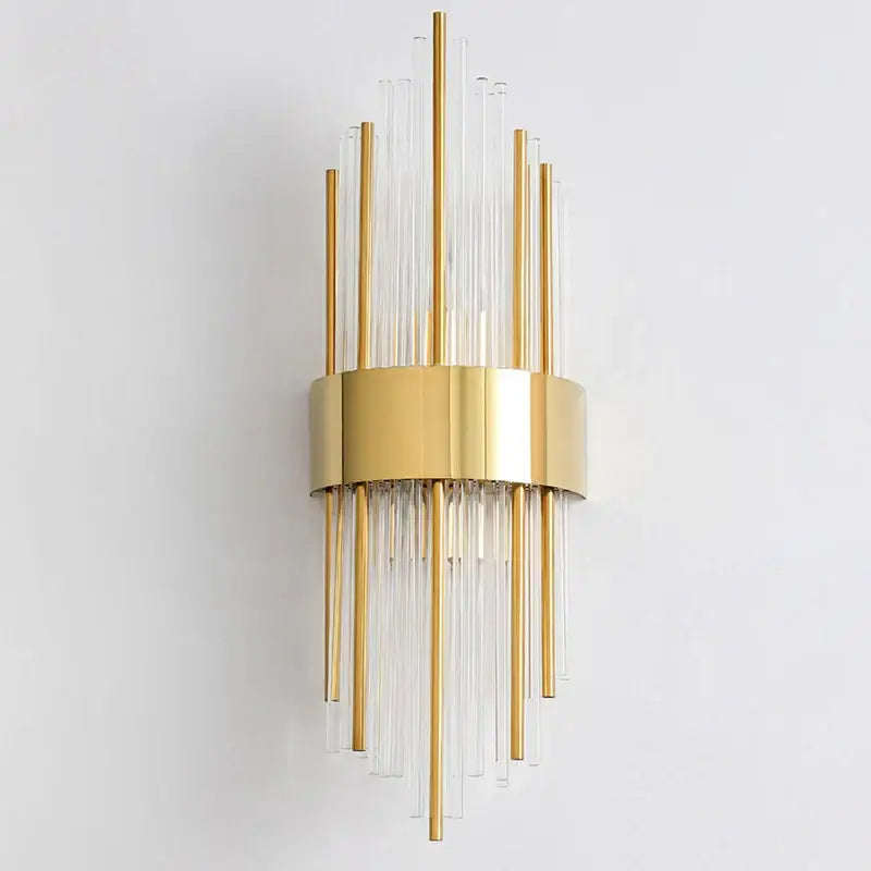Gold Black Steel Wall Sconce