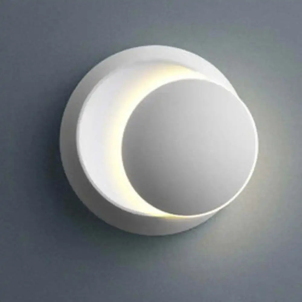 Black Crescent Wall Light