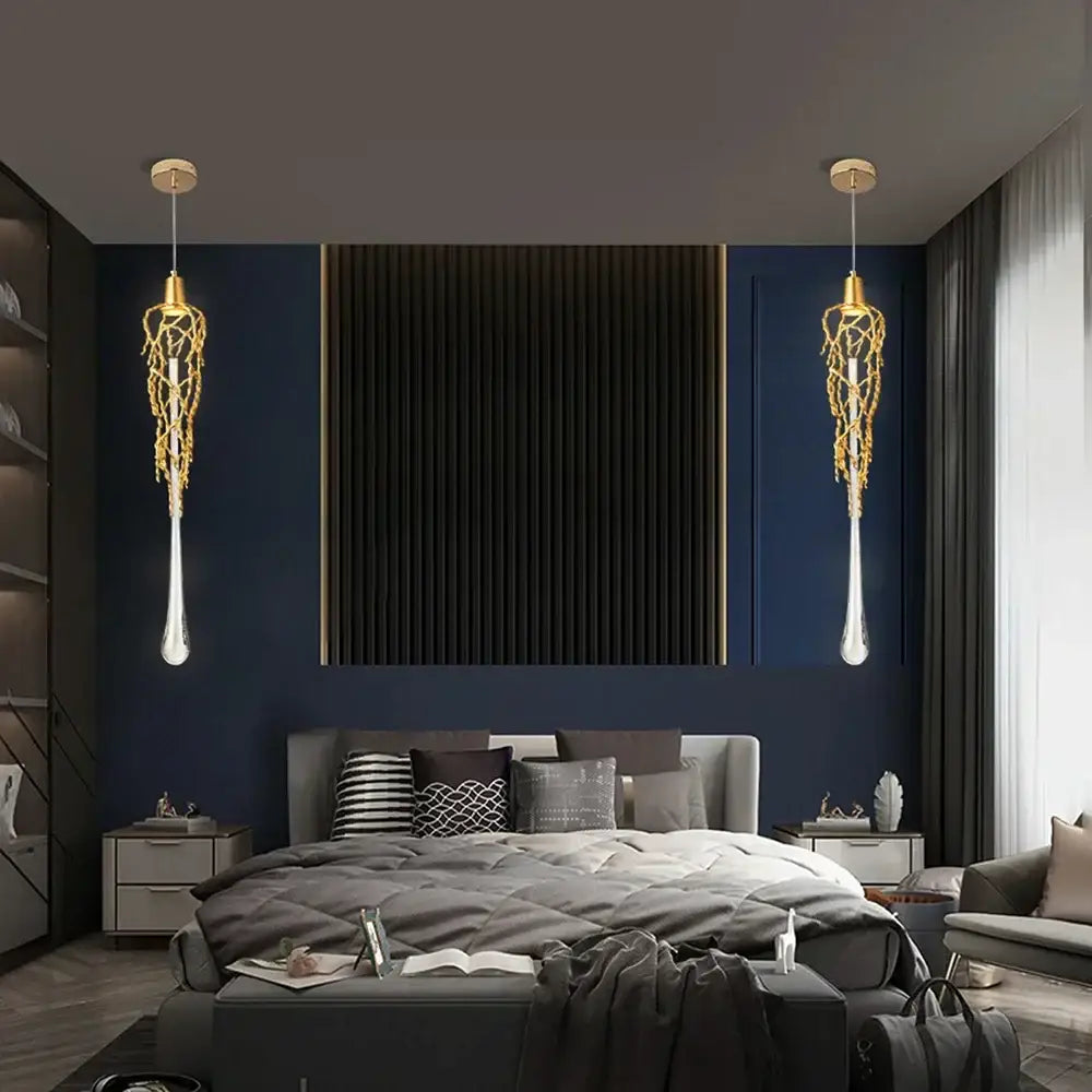 Gold Crystal Cage Chandelier