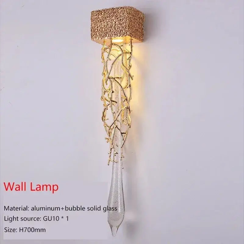Gold Crystal Cage Chandelier