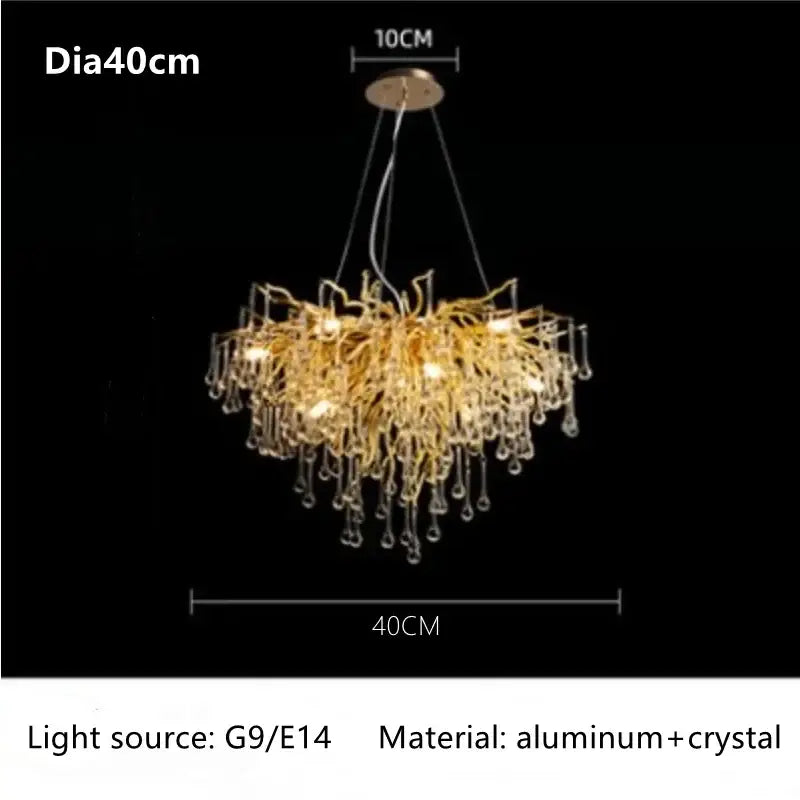 Gold Crystal 150cm Ceiling Chandelier