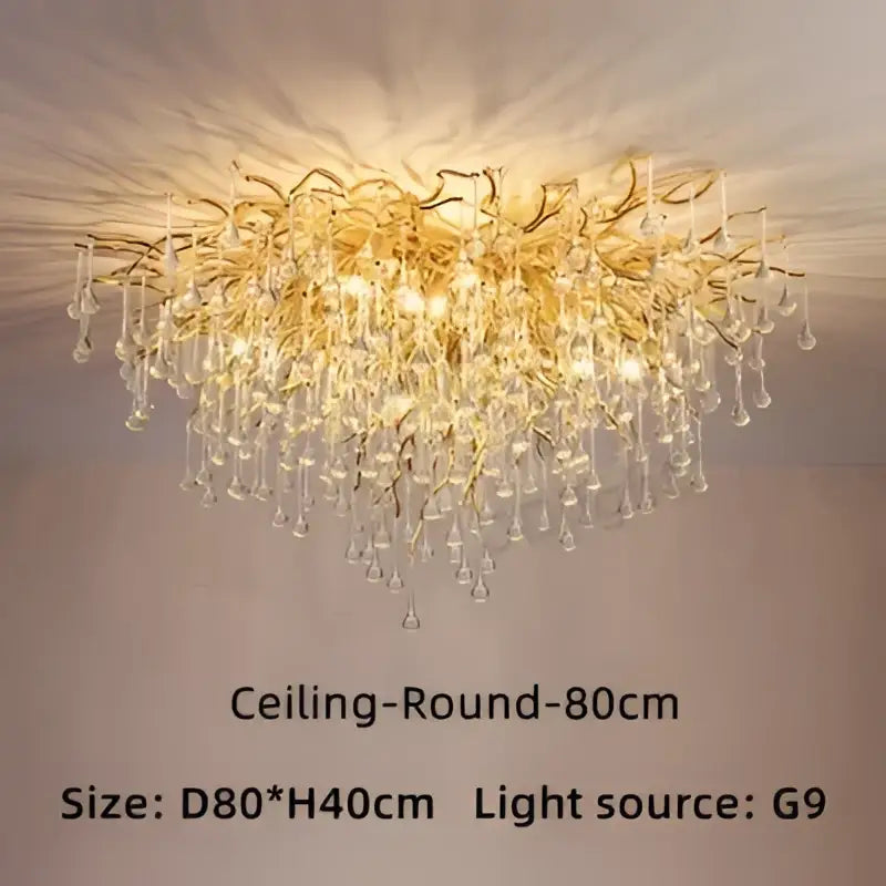 Gold Crystal 150cm Ceiling Chandelier