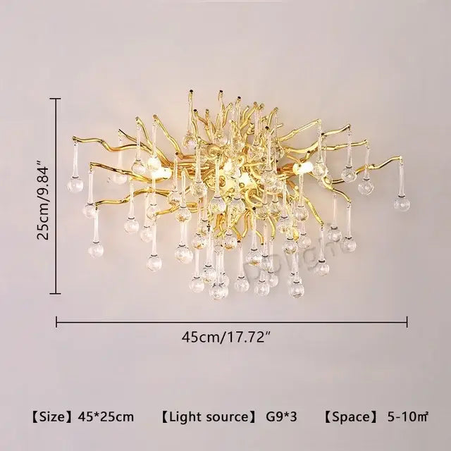 Gold Crystal 150cm Ceiling Chandelier
