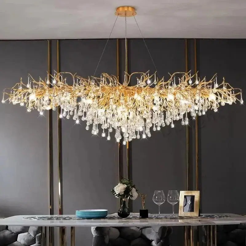 Gold Crystal 150cm Ceiling Chandelier
