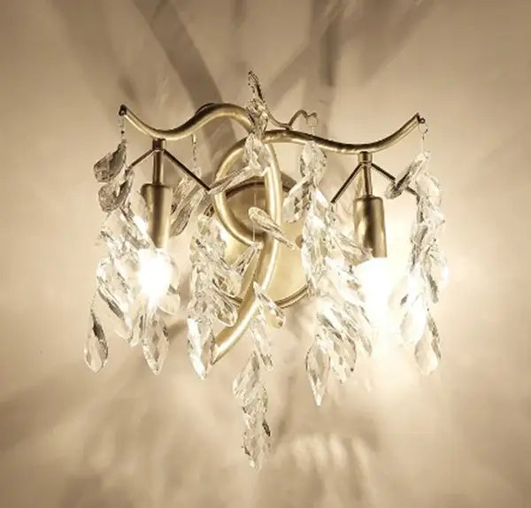 Gold Crystal LED Wall Light