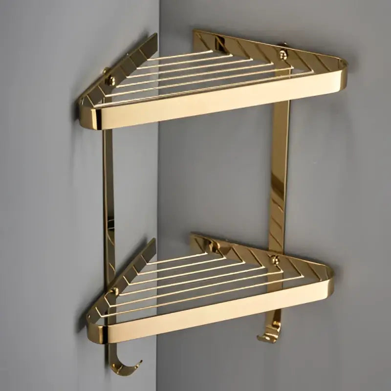 Gold Brass Shower Rack