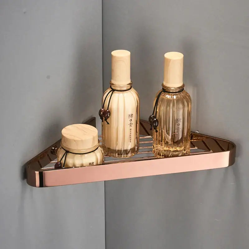 Gold Brass Shower Rack