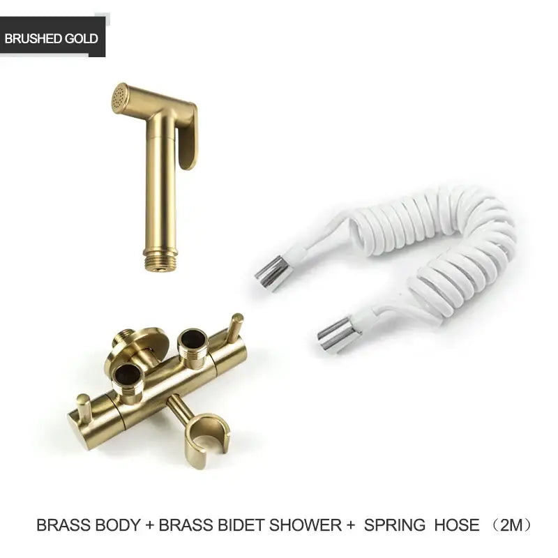 Gold Brass Bidet Shower