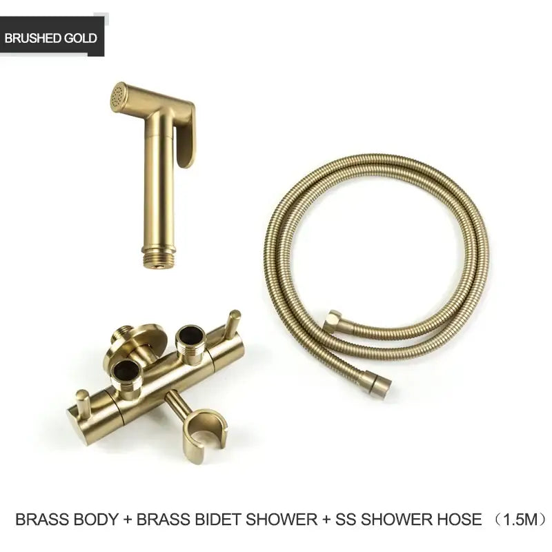 Gold Brass Bidet Shower